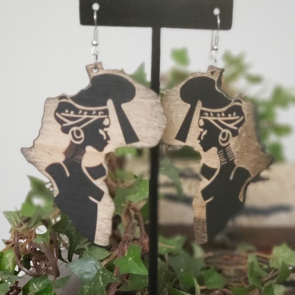 Brown Wooden Earrings